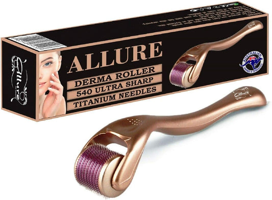 Allure Derma Roller 1.5mm 540 Titanium Needles Anti Aging Skin Care Treatment