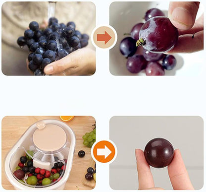 Fruit Washer - Salad Spinner | Kitchen Gadgets | Kitchen Food Prep Tool | Lettuce Spinner & Fruit Veggie Wash | Labour-Saving Gadgets for Strawberry, Lettuce, Blueberries, Cherry Tomato