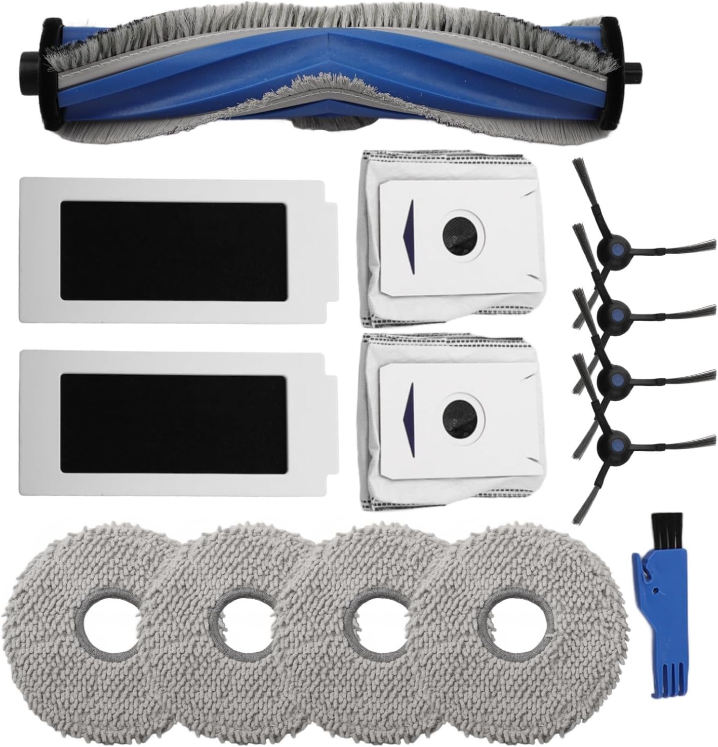 Essential Cleaning Tools - Spazzole laterali di ricambio e filtri compatibili con aspirapolvere ECOVACS T30 PRO