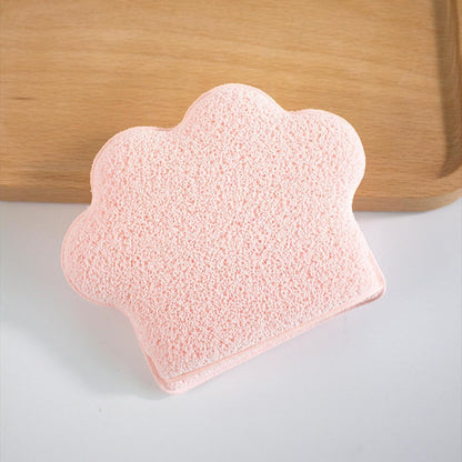 mivceklw Makeup Remover Sponge, Enlarged Cat Paw Design Compressed Face Sponges, Glove-Type Cosmetic Removal Wipes for Bathing Accessories, 5.1 x 4.13 x 0.78in