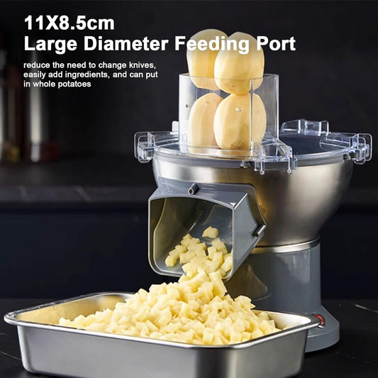 Joyiever Electric Vegetable Slicer Commercial – Joyiever Multifunctional Kitchen Utensils Gadget for Onion Garlic Carrot Potato Fruit