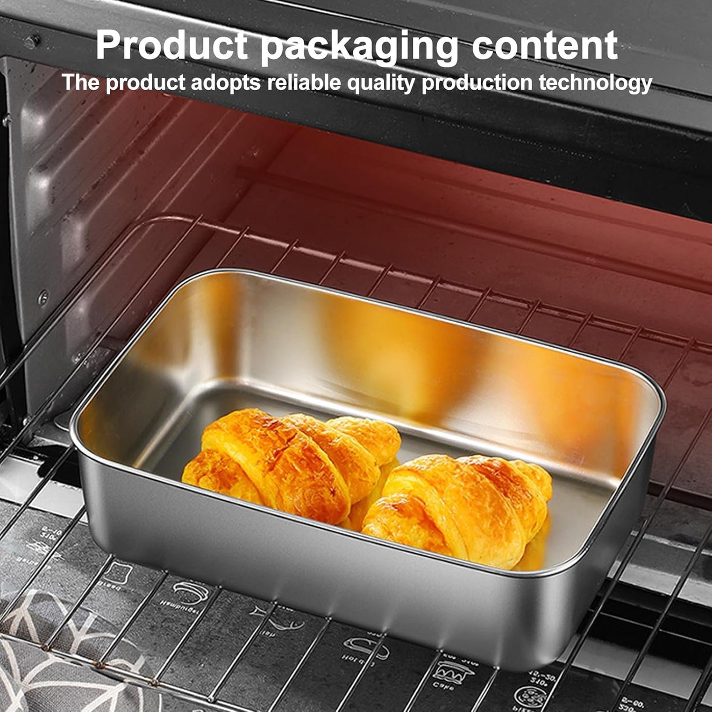 PRITOK Food Storage Container, Stainless Steel Food Storage Containers with Lid, Pack of 5, 1100 ml, Meal Prep Boxes, Reusable Freezer Containers, Food Storage Box for Food, Microwave