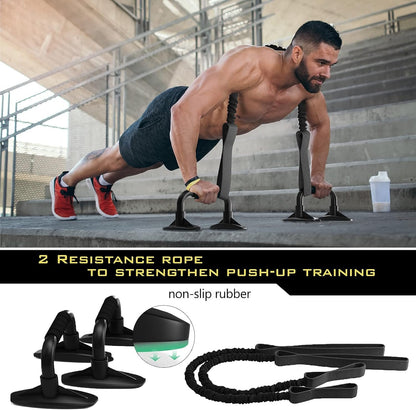SUPFIT Ab Roller Wheel, 6 in 1 Ab Roller kit with Knee Pads, Push-Up Bars, Resistance Bands, Workout Poster, Workout Guide, Perfect Home Gym Equipment for Men Women Abdominal Exercise