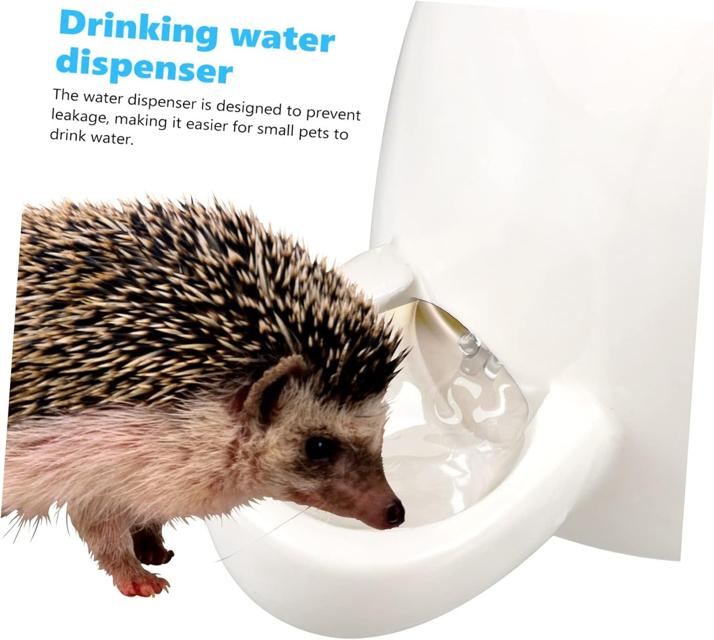 MERRYHAPY 3Pcs Small Animal Feeding and Watering Set Durable Hamster Water Bottle Food Feeder