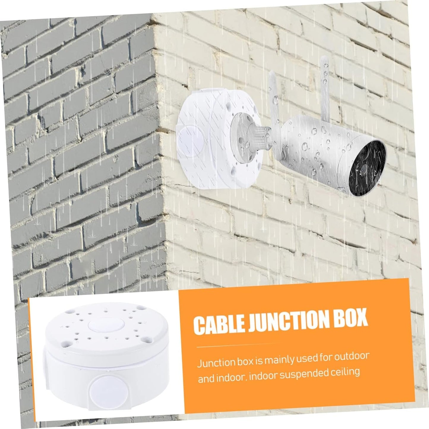 Gatuida 3pcs Box Cable Junction Box Security Camera Junction Box Outdoor Waterproof Junction Box Camcorder Waterproof Cameras Outside Cameras Outdoor Cameras Security Brackets for Camera
