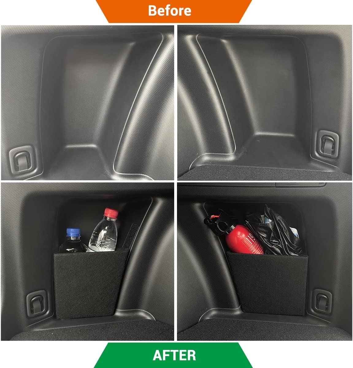 TulinTulin Subaru Forester Trunk Organizer, Trunk Storage Fiberboard Panel, 2pcs (Driver's side+Passenger's side, Multi-color)