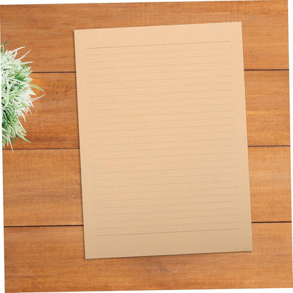 FOYTOKI Vintage Letter Paper Pack of 100 Sheets Lined Writing Paper Letter Stationery A4 Size