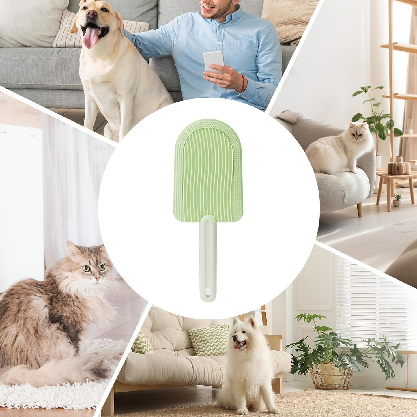 Cat Tongue Brush - Cat Tongue Licking Hair Comb | Dog Undercoat Brush For Short Haired Cats & Dogs | Cat Grooming Brush Pet Dematting Deshedding Brush