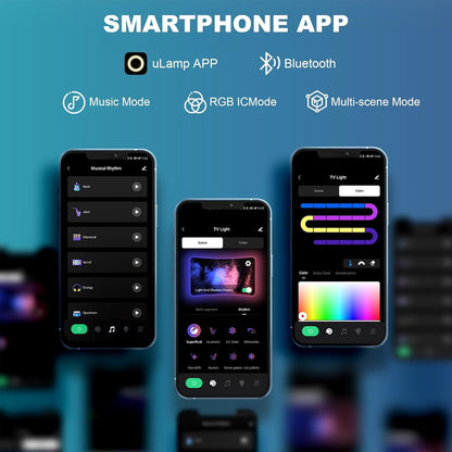 Smart LED TV Backlights with Camera for 55"-65" TV PCï¼ŒCozylady 12.5ft RGB+IC Immersion TV LED Lights Sync to Screen & Music,3.8M Immersive LED Light Strips with Power Supply, App & Remote Control