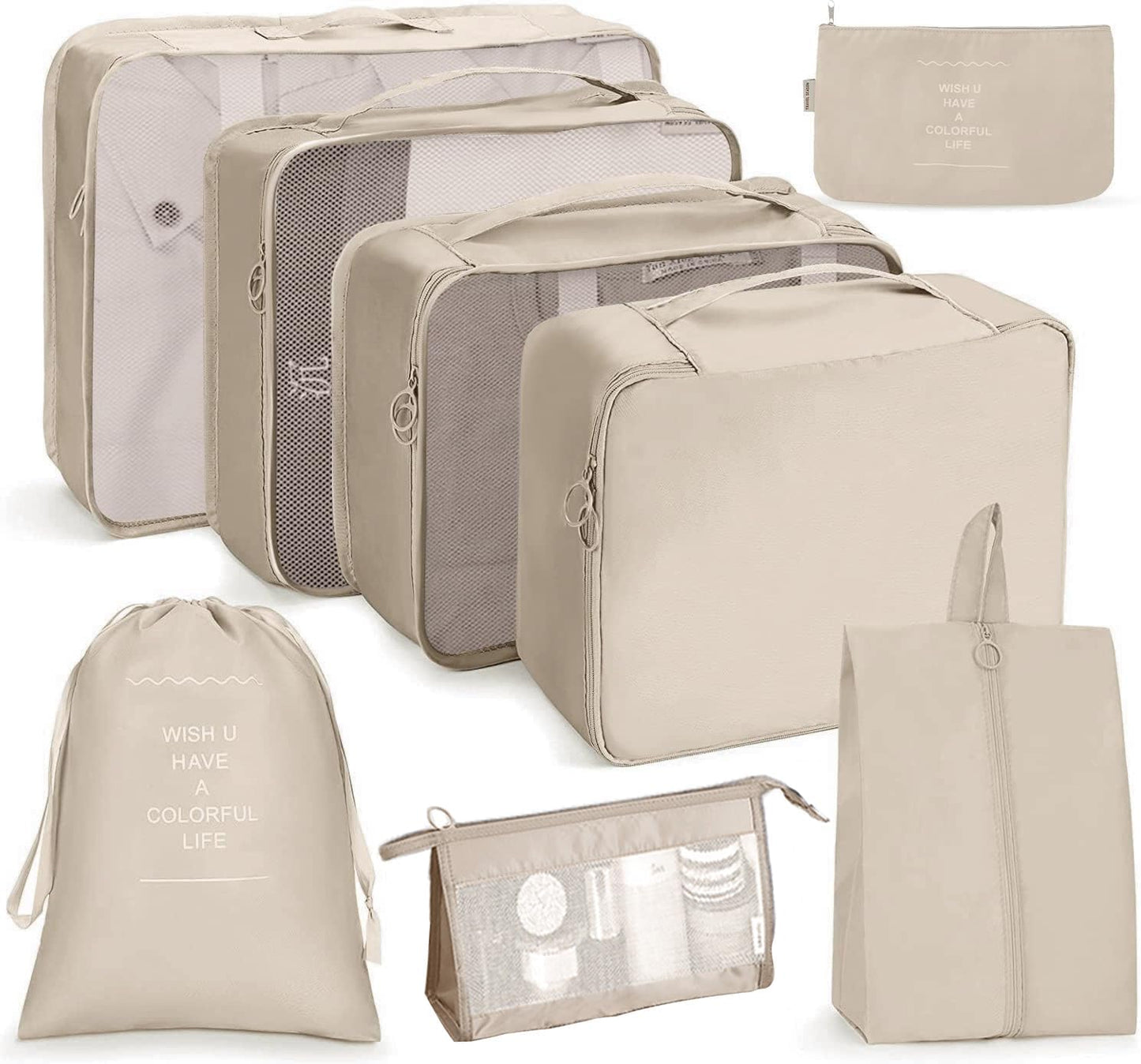 8-piece Kleidersack, 3beige
