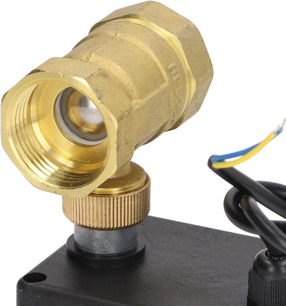 OKJHFD Efficiently Control Water Flow with Motorized Ball Valve - 2 Wire, 2 Way Normally Closed Dn25 Brass Abs - Dc 12vâ€‘24v Accessory for Home Automation