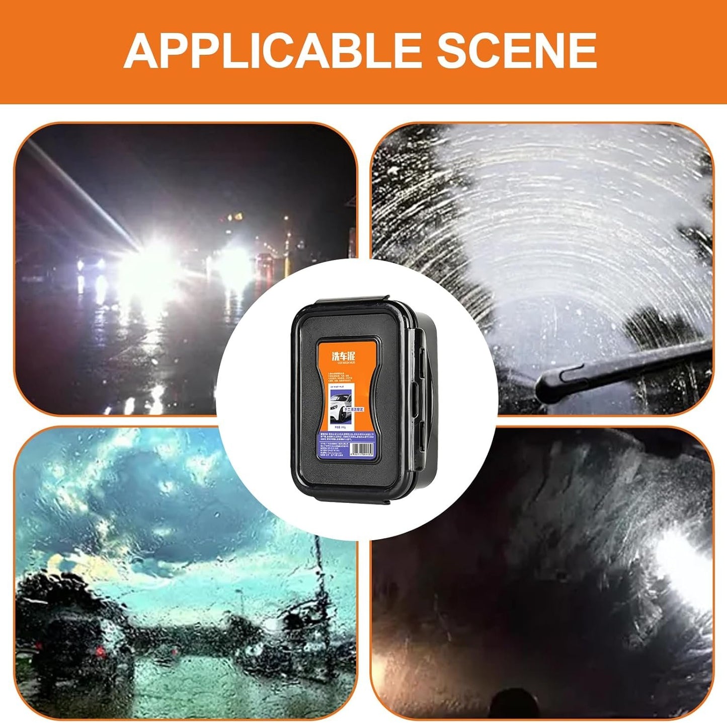 Car Cleaner, Car Cleaning Gel, 7.09 x 3.94 x 2.36 inches Auto Cleanings Supplies for Detailing, Interior Cleaners Crevice Dust Dirt Stubborn Stain Removal for Interiors Hard to Reach Areas