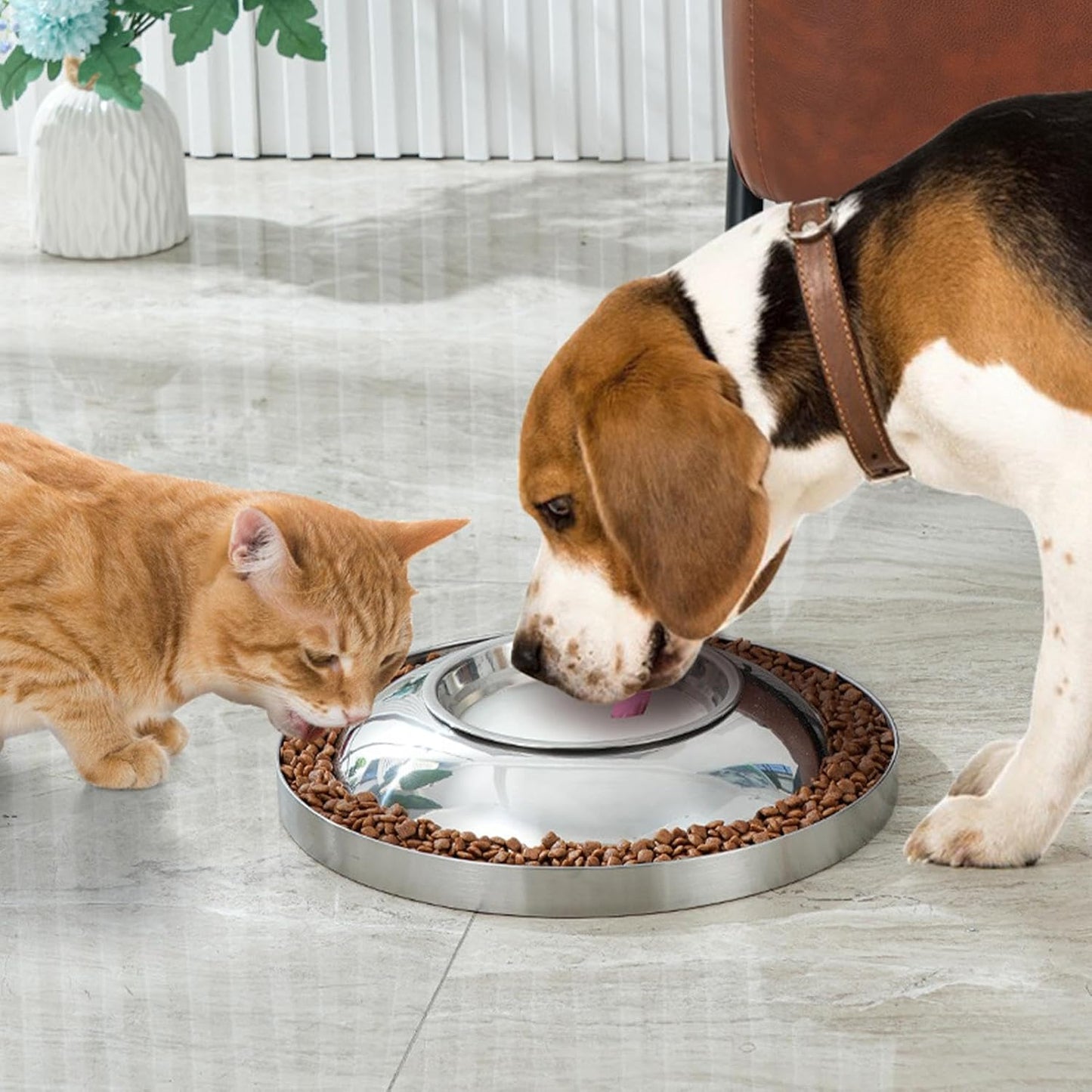 Pcingsia Ciotola per animali domestici a mangiare lentamente, ciotola per irrigazione lenta, per animali domestici di piccole e grandi dimensioni, cibo secco e umido, antiscivolo, per crema di