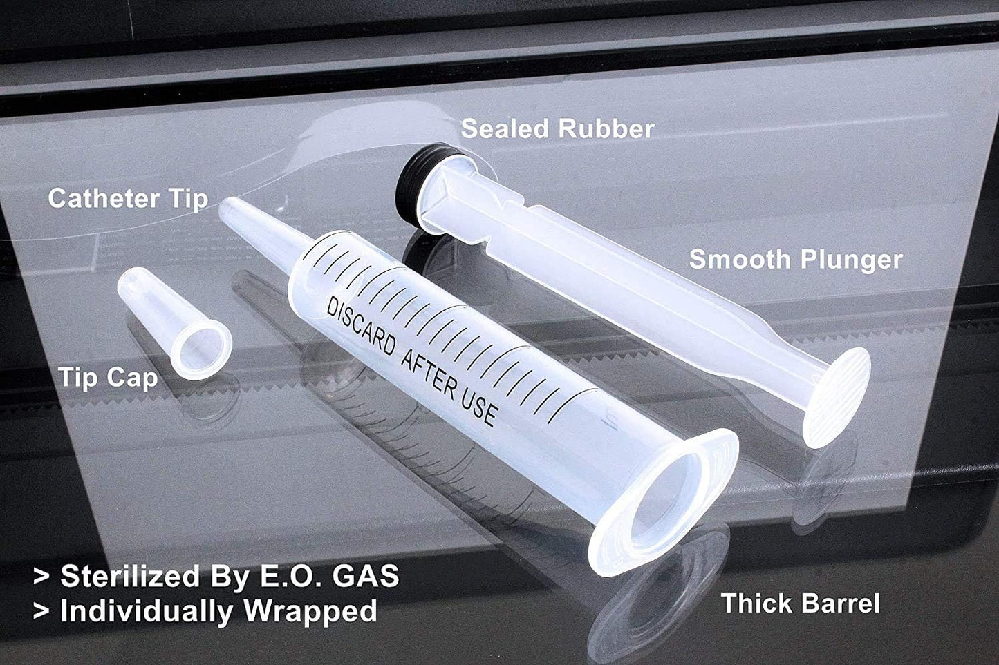 20ml Syringe with Caps (10 pcs), Suitable for Feeding Newborn Small Animals, Also Suitable for Liquid Extraction, Adding Ink, Watering Flowers, etc.