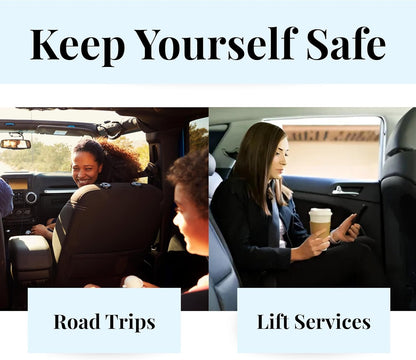 OWL Car Window Breaker and Seatbelt Cutter Card Auto Crash Emergency Escape Tool Life Saving Survival Kit 2-in-1 Tool - Made in USA with Red Holder