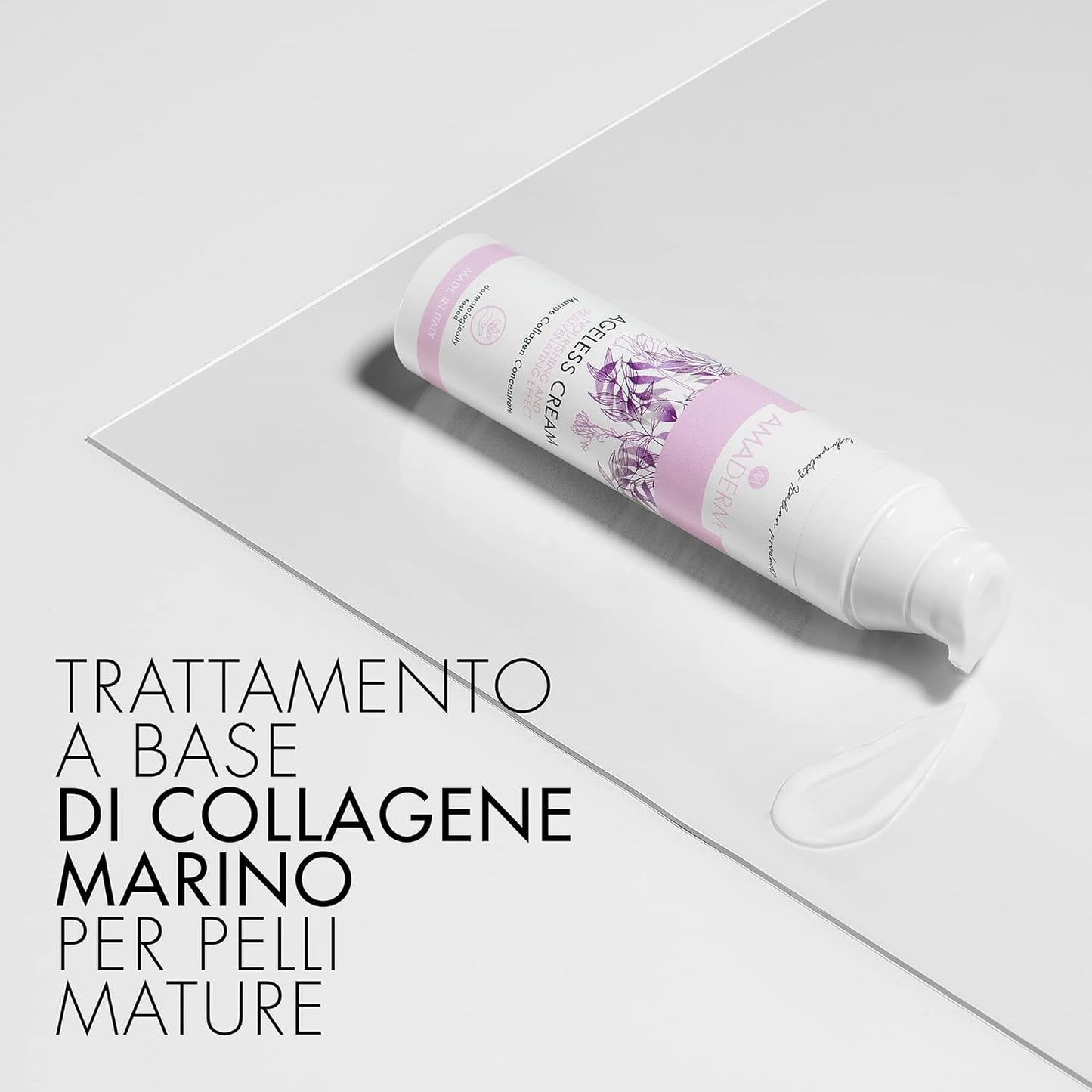 AGELESS CREAM Women's Anti-Wrinkle Face Cream with Concentrated Marine Collagen [Fast Absorption] 50 ml - Women's Anti-Aging Face Cream with Vitamin E and Peptides - Younger, Brighter and Toned Skin