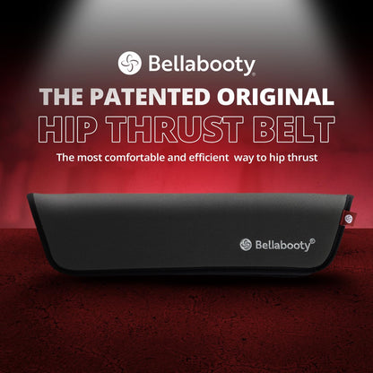 Bellabooty Exercise Hip Thrust Belt, Easy to Use with Dumbbells, Kettlebells, or Plates, Slip-Resistant Padding that Protects Your Hips for the Gym, Home Workouts, or On the Go