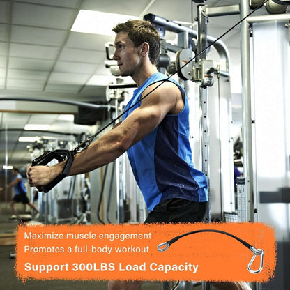 39" Gym Cable Extension Fitness Extension Rope Attachment Compatible with Bowflex and More Home Gym Accessories, for LAT/Tricep Pull Down and Leg Extensions Machine