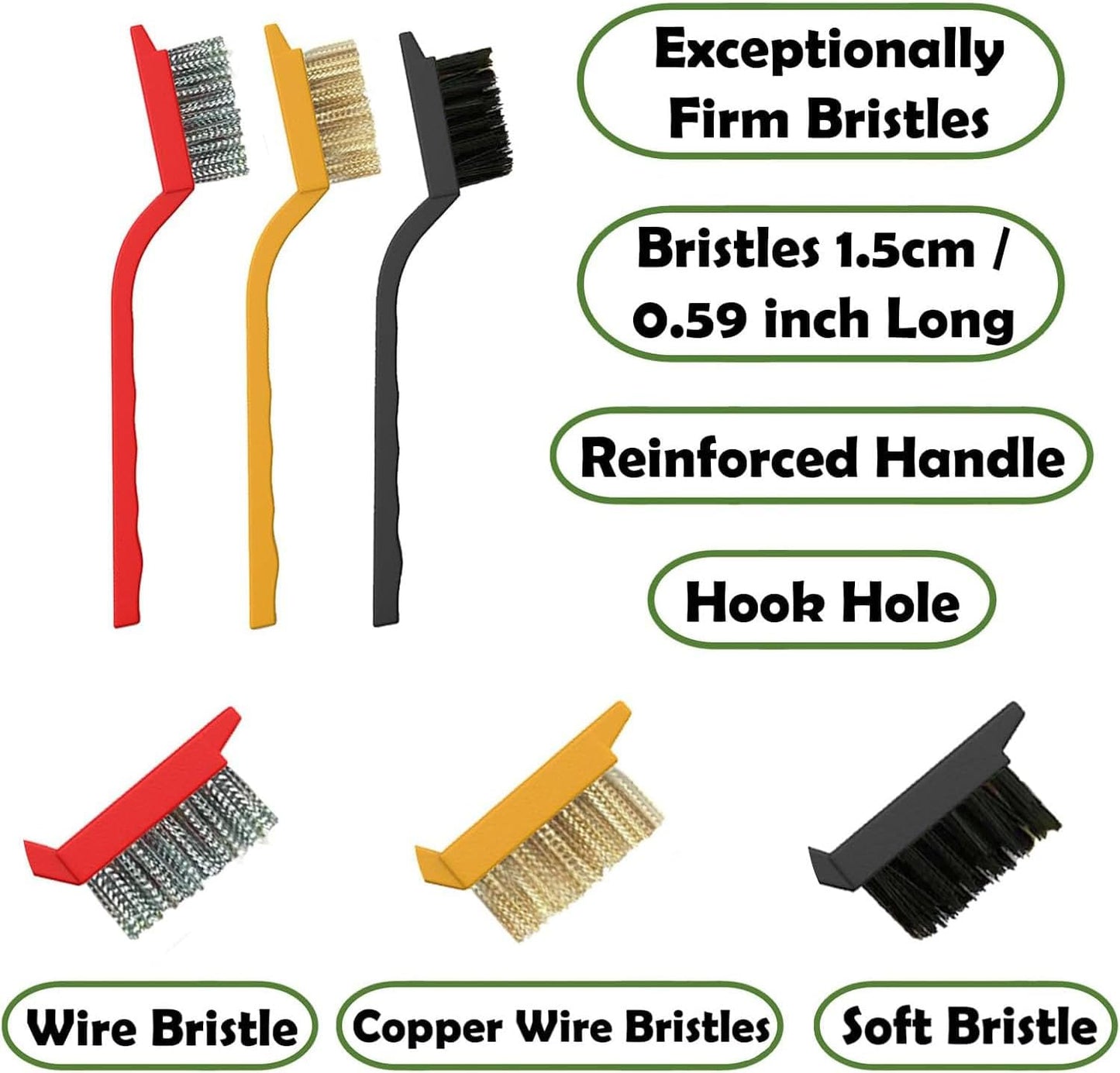 Shengsenfu Crevice Cleaning Brush Set, Multifunctional Cleaning Tools, Hard Bristle Crevice Brushes for Household Use, Bathroom Tiles & Kitchen Cleaner, Scrub Brush Tool for Hard-to-Reach Tight Space