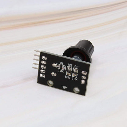 EMSea KY-040 360 Degree Rotary Encoder Module Brick Sensor Development Board with Knob Button Cap 5V 20 Pulse Circle 5 Pack