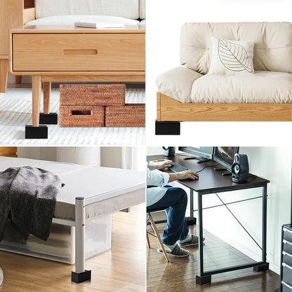 Uping Bed Risers for Furniture Table Riser Sofa Bed Riser Feet Furniture Riser, Height Increased by 5.5 cm
