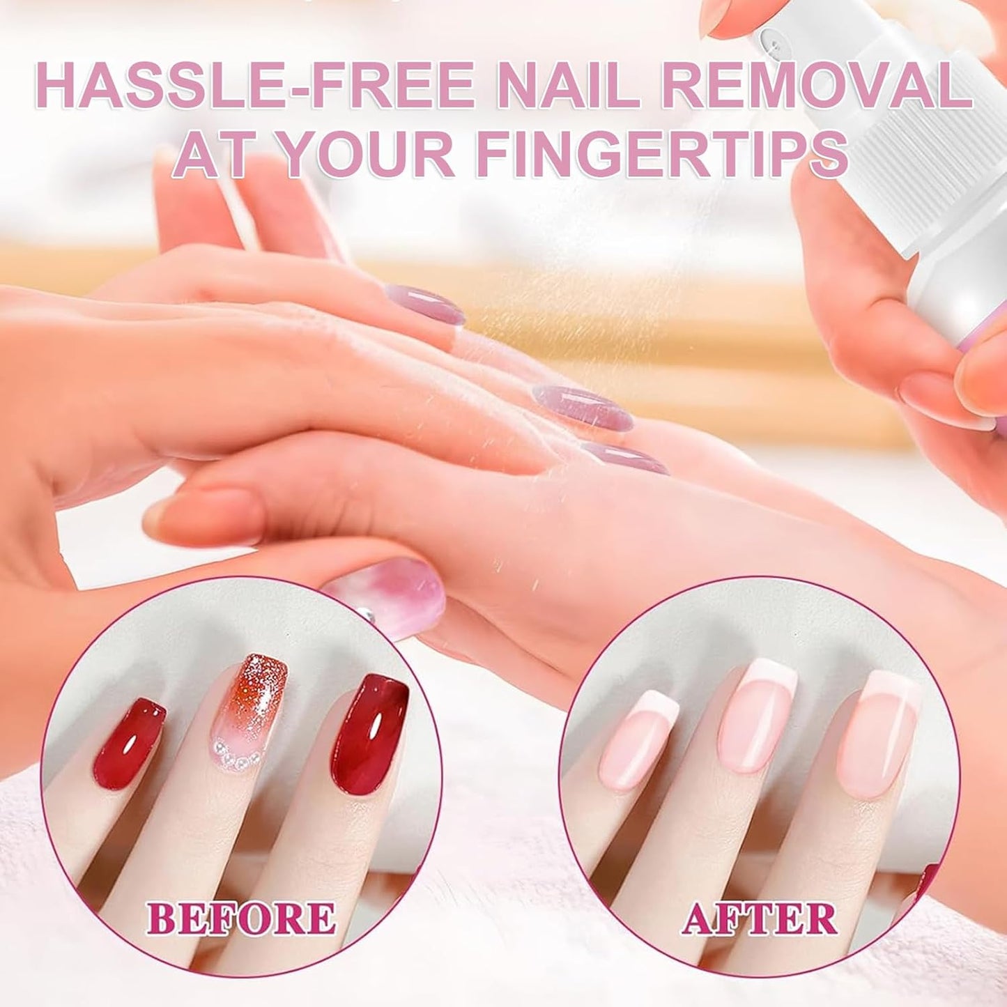 Nail Care Oil and Nail Remover, Nail Remover and Nail Oil for Nail Care, Remove Gel Nails Easily, Smoothes and Strengthens Nourishing Nails