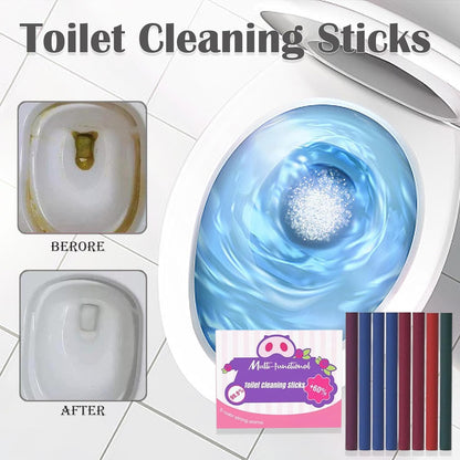 Sciasi Toilet Cleaning Sticks, Multifunctional Drop in Tank Cleaner, Deodorizing Toilet Cleaning Sticks, Easy to Use, Automatic Long Lasting Freshness, Essential Bathroom Deodorization (4Pcs)