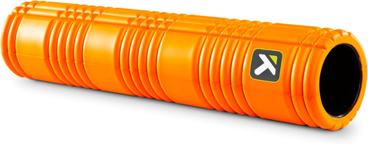 TRIGGERPOINT PERFORMANCE THERAPY GRID Patented Multi-Density Foam Massage Roller Exercise Deep Tissue Muscle Recovery - Relieves Muscle Pain & Tightness, Improves Mobility & Circulation (26"), Orange