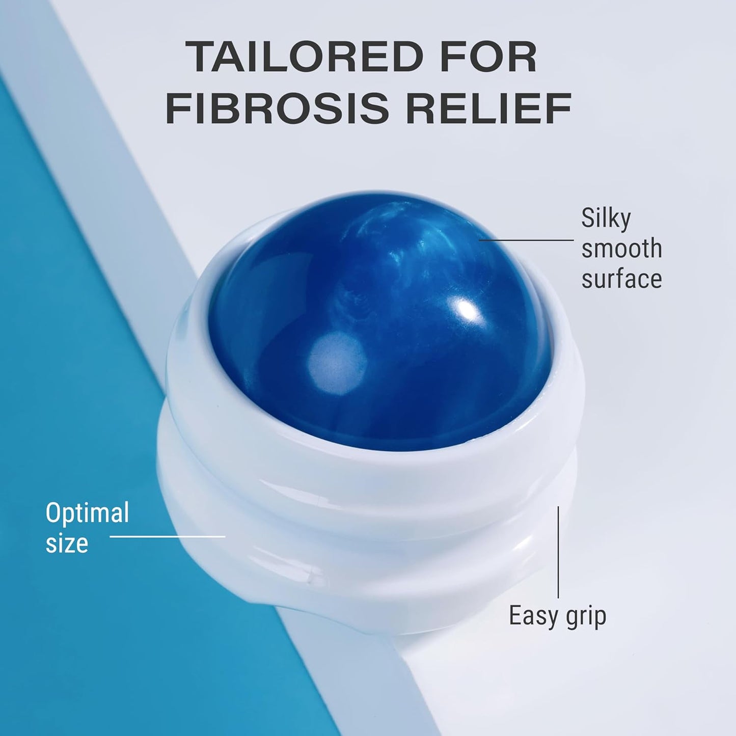 Lymphatic drainage massager Fibro Roller for lymphatic massage and fibrosis control I For post surgery recovery after 360 Lipo, Tummy Tuck, BBL I Works with lipofoam, foam pads, compression garment, Pillow, Faja I by Bruizex