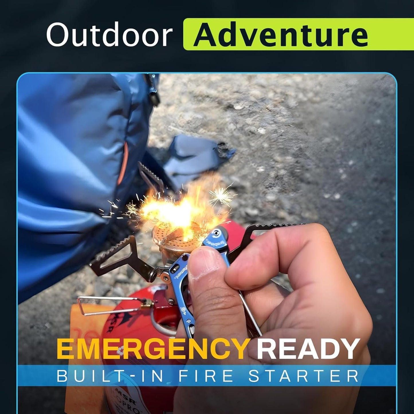 Firebiner - Fire Starter, Multi-Tool, Carabiner