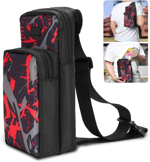 AIOMEST Travel Bag, Accessory Durable Shoulder Bag, Cross Body Backpack with Breathable Mesh, Carrying Case for Game Sets