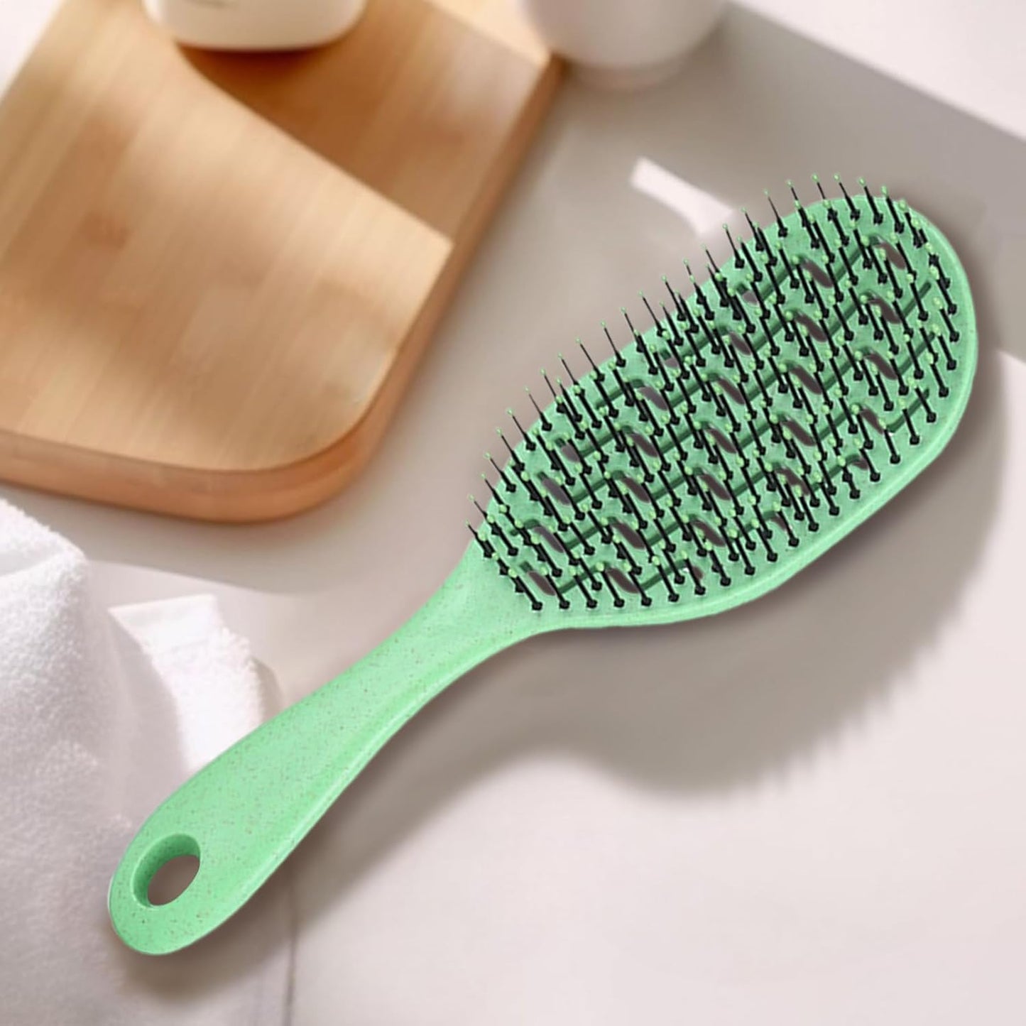 Men's Hair Brush, Paddle Scalp Massage Comb, Hair Cleaning Styling Accessory, Portable Grooming Tool for Hotel Use, Daily Care, College Dorm, Vacation, Travel, 9.4x2.8x1.2 Inches