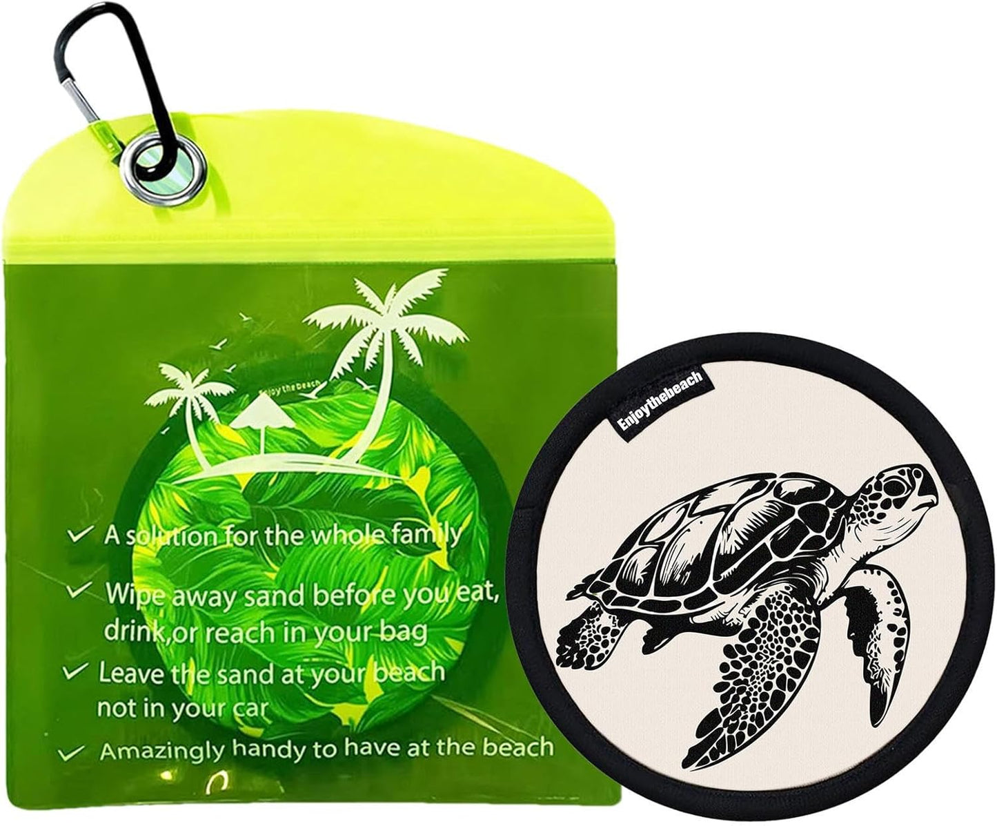 Sand Remover Pouch, Skin-Friendly Waterless Eraser, Gentle Cleaner Tool, Effective Beach Gadget, Travel Accessory, Vacation Must-Have, Camping Gear for Women, Men, Outdoor Use