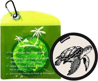 Sand Remover Pouch, Skin-Friendly Waterless Eraser, Gentle Cleaner Tool, Effective Beach Gadget, Travel Accessory, Vacation Must-Have, Camping Gear for Women, Men, Outdoor Use
