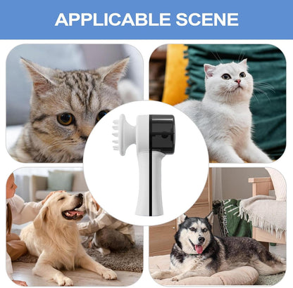 Dog Bath Brush, Foaming Massage Comb, Fast Charging, Compact Design Automatic Washable for Shower or Bathtub Use, Dog Grooming and Bathing, 7.09x3.54x2.76 Inches