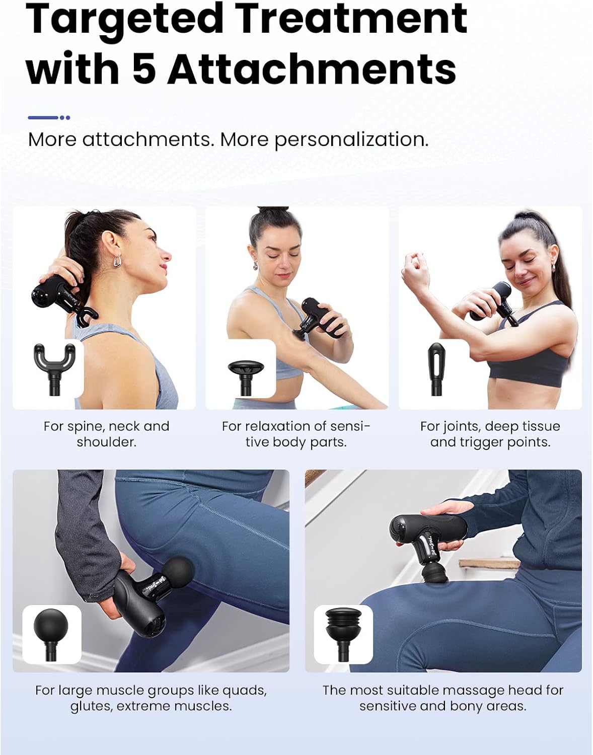 BOB AND BRAD Q2 Mini Massage Gun, Pocket-Sized Deep Tissue Massager Gun, Portable Percussion Muscle Massager Gun, Ultra Small & Quiet Muscle Massage Gun with Carry Case, Gifts for Men Women