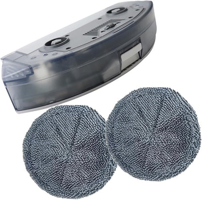 Mop Cleaning Essentials 3 Pack Compatible Water Tanks and Cloths Designed for Ecovacs for Deebot and Yeedi Models