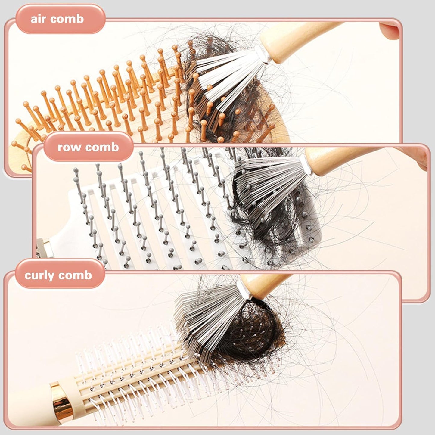 1 Piece Hair Brush Cleaning Tool, Hair Brushes Tool Comb Cleaning Comb, Cleaning Tool for Combs, Bath Mats, Carpets