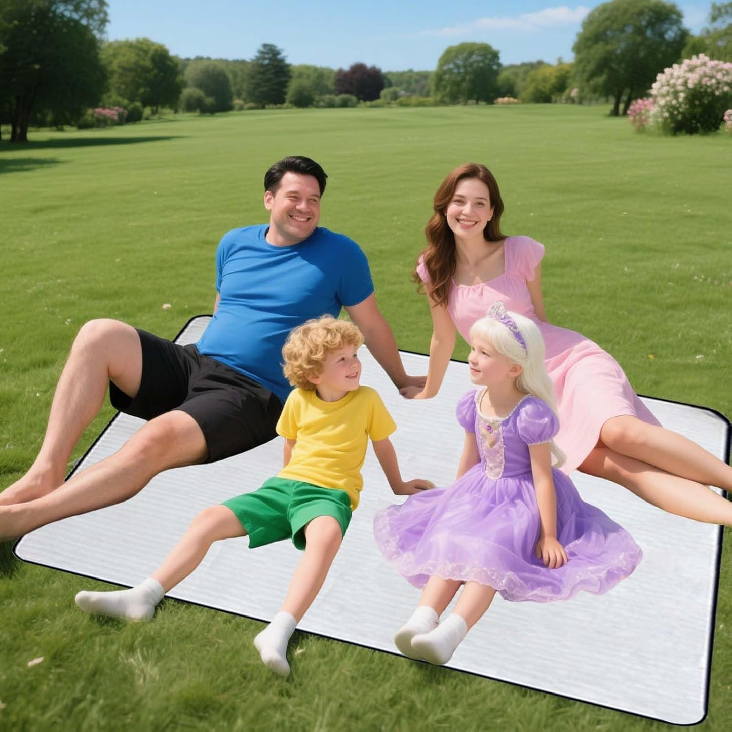 Foil Tent Mat, Portable Floor Mat, Waterproof Picnic Blanket, Aluminum Camping, Outdoor Hiking Gear, Climbing Carpet, Insulated Ground Sheet for Travel 78.74x78.74 inches