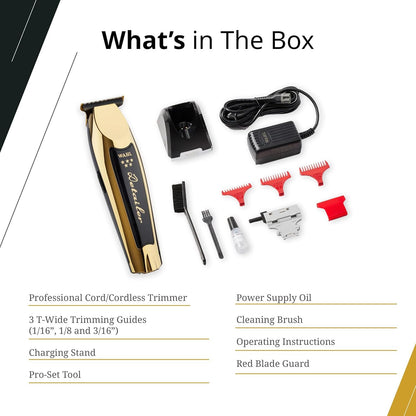 Wahl Professional 5 Star Gold Cordless Detailer High Precision Trimmer Lithium Ion Battery
