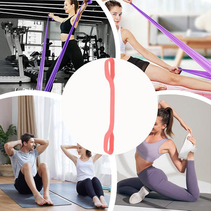 Resistance Band, Portable Workout Band, Stretching Strap, Handle Exercise Equipment, Strength Training Gear, Compact and Lightweight, Home Gym and Travel Fitness