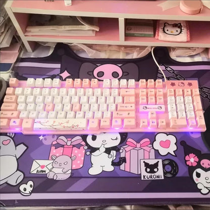 Kawaii Desk Pad XLarge Size, Anime Mouse Pad, Desk Accessories Gaming Mousepad, Room Decor for Girls