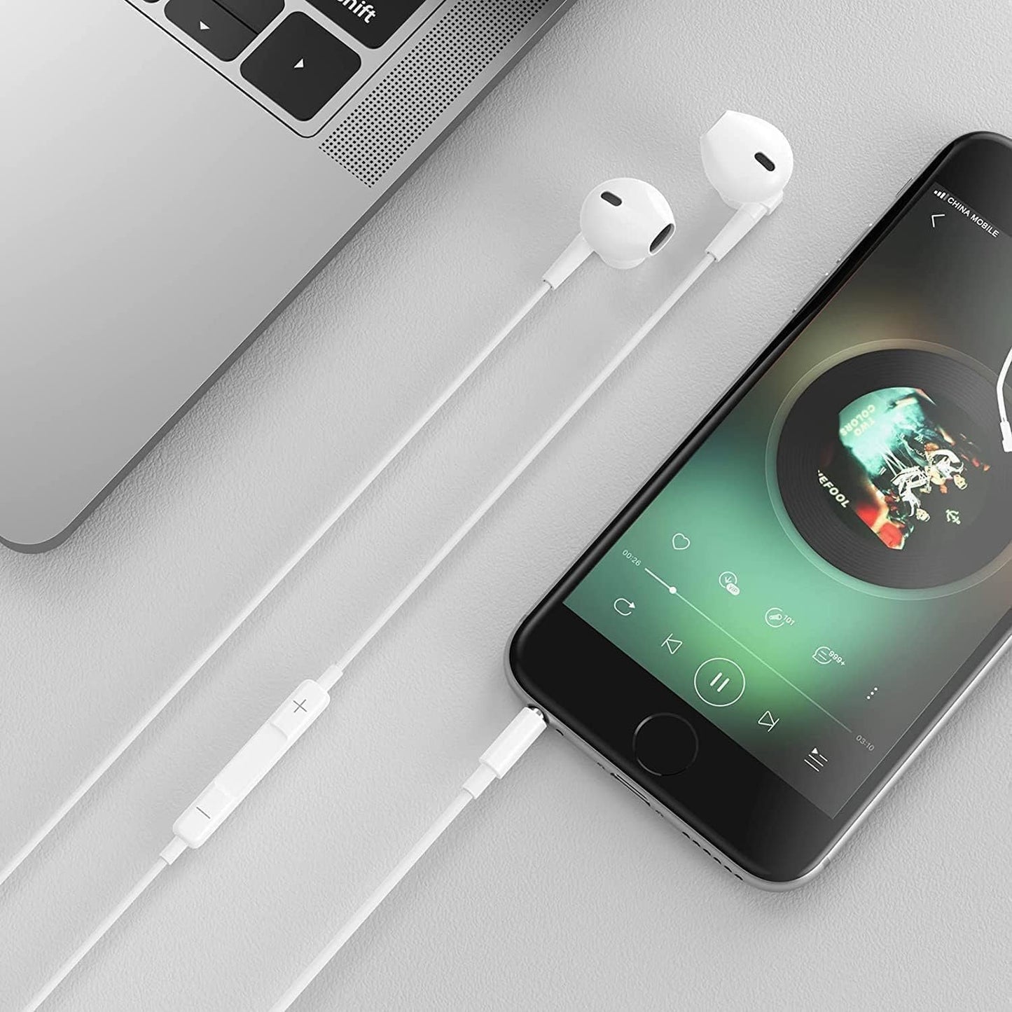 2 Pack Apple Earbuds/Headphones/Earphones with 3.5mm Wired Earbuds [Apple MFi Certified] Built-in Microphone&Volume Control Compatible with iPhone,lPad,lPod,PC,MP3/4,Android Most 3.5mm Audio Devices