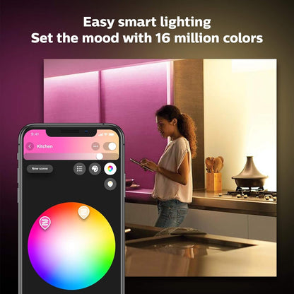 Philips Hue LightStrip Plus Dimmable LED Smart Light - Two Metre Base Kit (Compatible with Bluetooth)