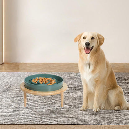 Slow Feeder Ciotola per cani Slow Feeder – Ciotola per cani antiscivolo rialzata in ceramica con base per l'alimentazione – Slow Feeder, lavabile in lavastoviglie, giocattolo multifunzionale per