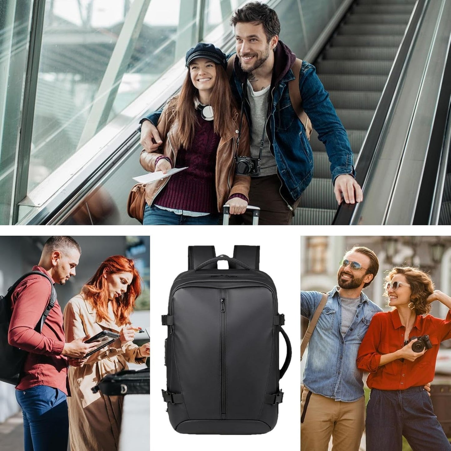 zwxqe Vacuum Backpack, Expandable Compression Bags, Waterproof Travel Backpack, Urban Commute Bag, Outdoor Adventure Gear, Large Capacity Storage for Business Trips and Weekend Getaways