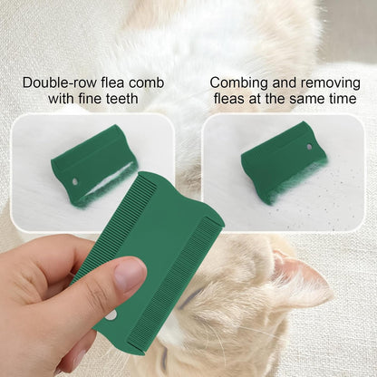 Veasbuu Dog Tick Remover Tools, Multifunctional Ergonomic Flea And Tick Puller Kit for Dogs, Cats, 4.33x4.33 Inches Compact Design Pet Households, Easy to Use Grooming Accessory