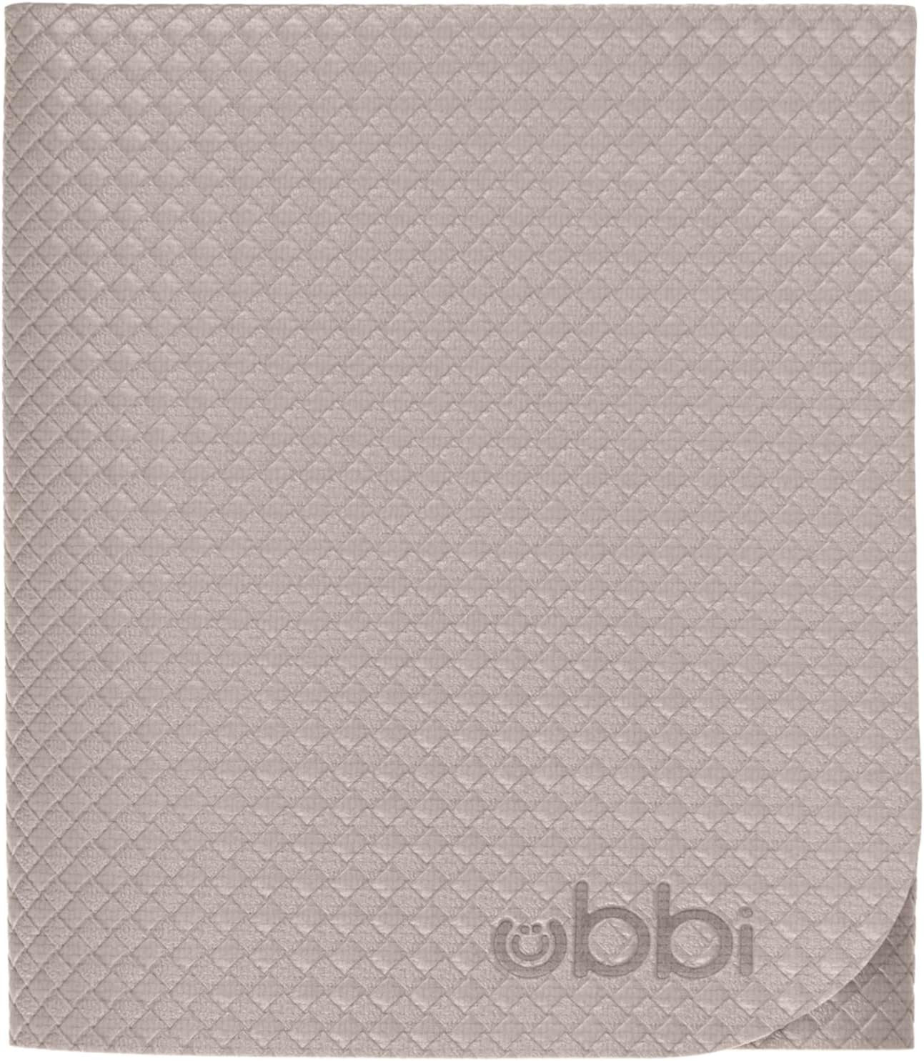 Ubbi On-The-Go Diaper Changing Baby Mat, Soft and Comfortable Diaper Bag Accessory Must Have for Newborns, Easy to Clean, Portable Folding Pad, Baby Traveling Accessories, Taupe