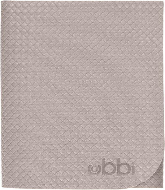 Ubbi On-The-Go Diaper Changing Baby Mat, Soft and Comfortable Diaper Bag Accessory Must Have for Newborns, Easy to Clean, Portable Folding Pad, Baby Traveling Accessories, Taupe