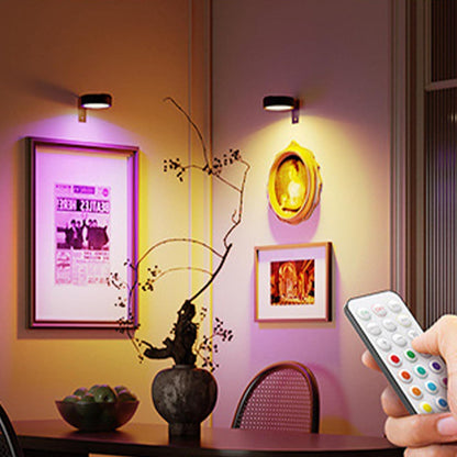 Wireless Wall Lights, Smart Control LED Wall Lamps, Battery-Operated Accent Lighting, 3.39x1.18 inches, Adjustable RGB Color Modes, Timer Function, Best for Home, Bedroom